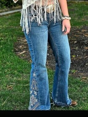 Rock & Roll Denim Flared Jeans